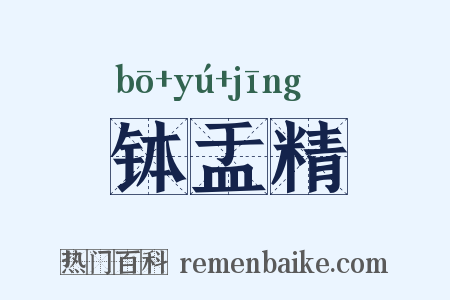 钵盂精是什么意思的图片